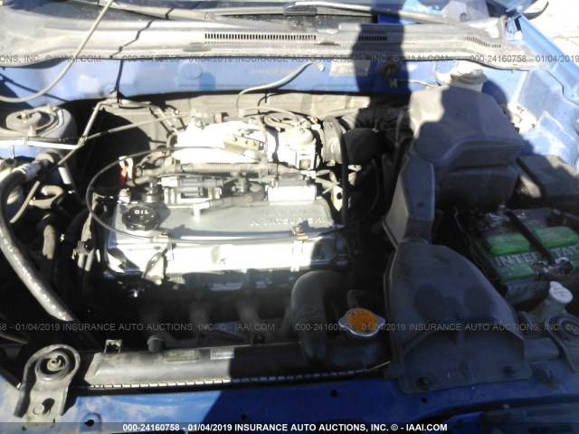 JA4LZ41G83U117080 - 2003 MITSUBISHI OUTLANDER XLS BLUE photo 10