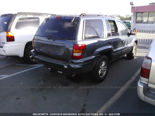 1J4GW48S44C138620 - 2004 JEEP GRAND CHEROKEE LAREDO/COLUMBIA/FREEDOM 蓝色 照片 4