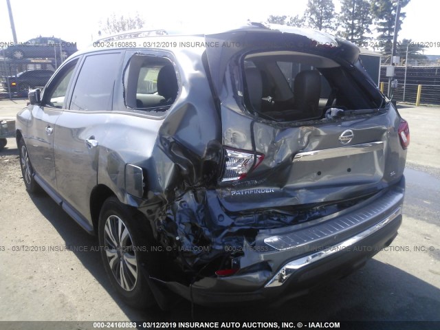 5N1DR2MN3HC644347 - 2017 NISSAN PATHFINDER S/SV/SL/PLATINUM GRAY photo 6