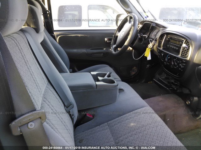 5TBRU341X5S442569 - 2005 TOYOTA TUNDRA ACCESS CAB SR5 GRAY photo 5