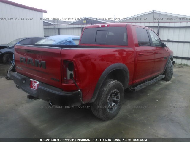 1C6RR7YT1GS330367 - 2016 RAM 1500 REBEL RED photo 4