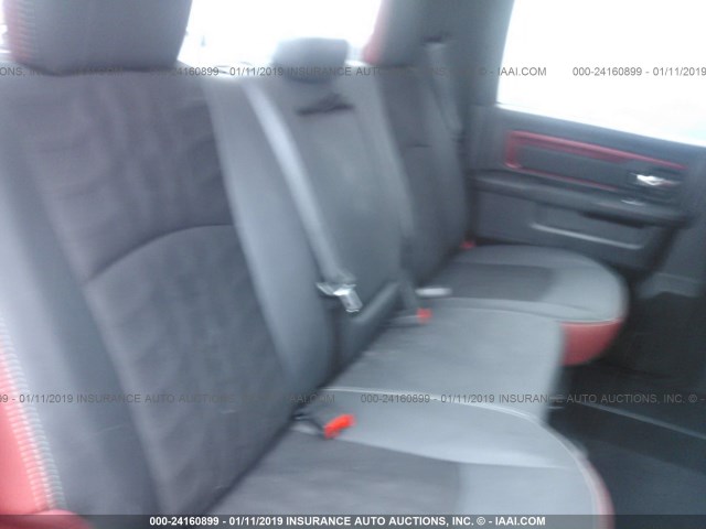 1C6RR7YT1GS330367 - 2016 RAM 1500 REBEL წითელი ფოტო 8