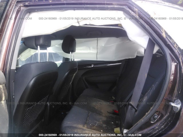 5XYKTDA26CG243429 - 2012 KIA SORENTO LX Tünd qırmızı foto 8