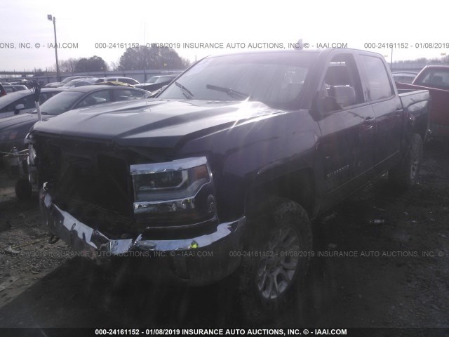 3GCUKREC6GG266096 - 2016 CHEVROLET SILVERADO K1500 LT BLACK photo 2