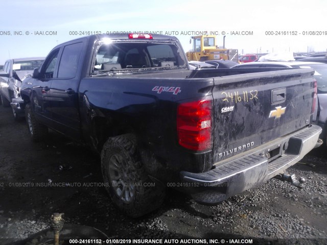 3GCUKREC6GG266096 - 2016 CHEVROLET SILVERADO K1500 LT BLACK photo 3