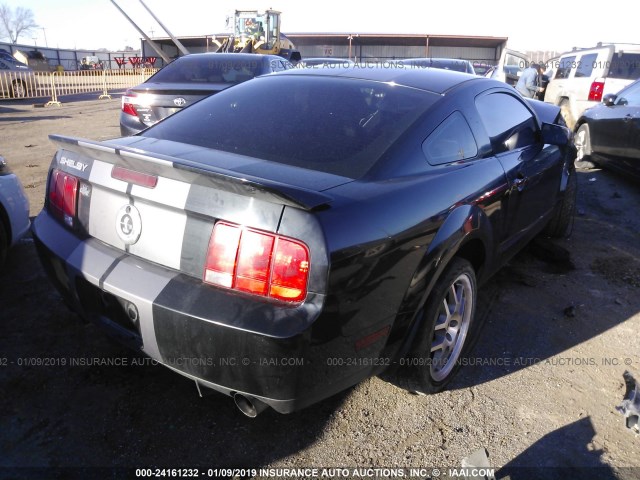 1ZVHT88S275244788 - 2007 FORD MUSTANG SHELBY GT500 BLACK photo 4
