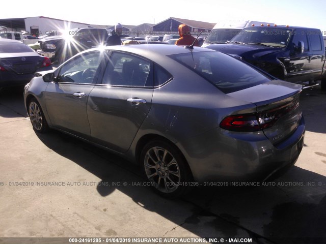 1C3CDFCA2DD334686 - 2013 DODGE DART LIMITED/R/T GRAY photo 3