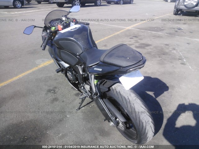 JKBZXJE1XFA015012 - 2015 KAWASAKI ZX636 E BLACK photo 3