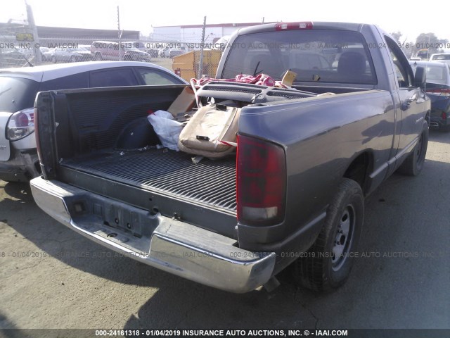 1D7HA16K93J597538 - 2003 DODGE RAM 1500 ST GRAY photo 4