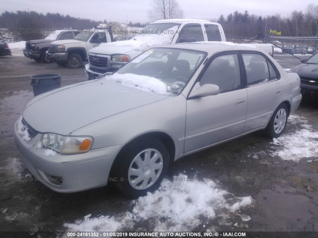 2T1BR12E01C515388 - 2001 TOYOTA COROLLA CE/LE/S SILVER photo 2