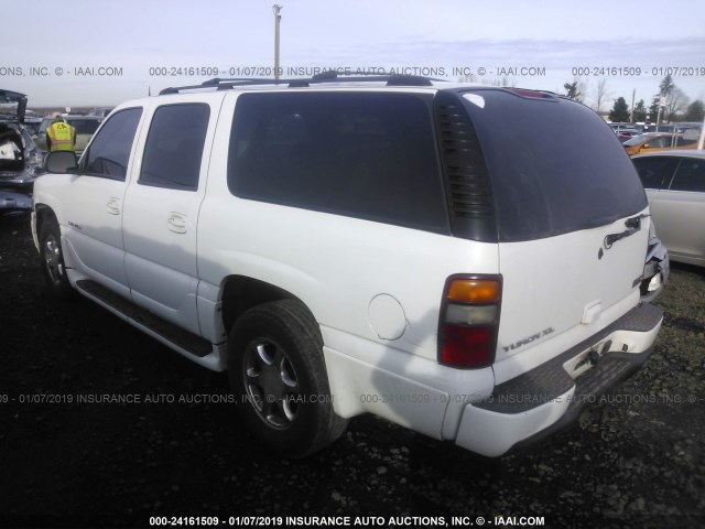 1GKFK66U13J159839 - 2003 GMC YUKON XL DENALI WHITE photo 3