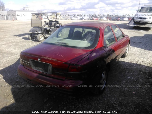 1MEFM6537YK618497 - 2000 MERCURY MYSTIQUE GS/SPORT RED photo 4