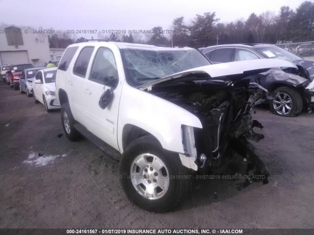 1GNSKBE07DR208540 - 2013 CHEVROLET TAHOE K1500 LT WHITE photo 1