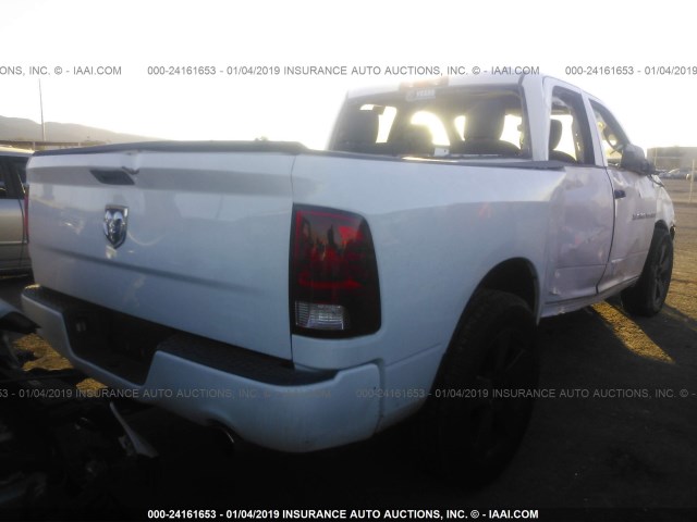 1C6RD6FT1CS331721 - 2012 DODGE RAM 1500 ST WHITE photo 4