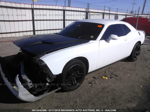 2C3CDZAG7FH723077 - 2015 DODGE CHALLENGER SXT WHITE photo 2