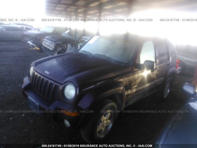 1J4GK58K52W209207 - 2002 JEEP LIBERTY LIMITED MAROON photo 2