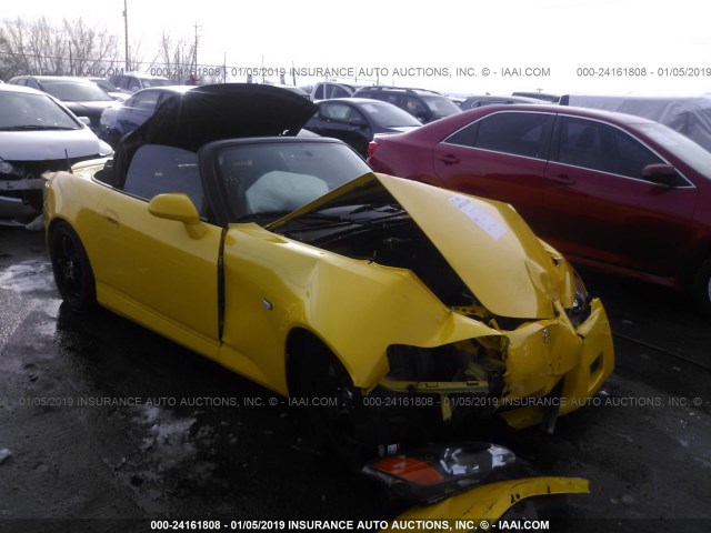 JHMAP11461T001983 - 2001 HONDA S2000 YELLOW photo 1