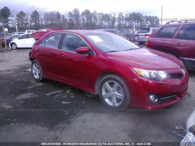 4T1BF1FK6EU789451 - 2014 TOYOTA CAMRY L/SE/LE/XLE 红色 照片 1