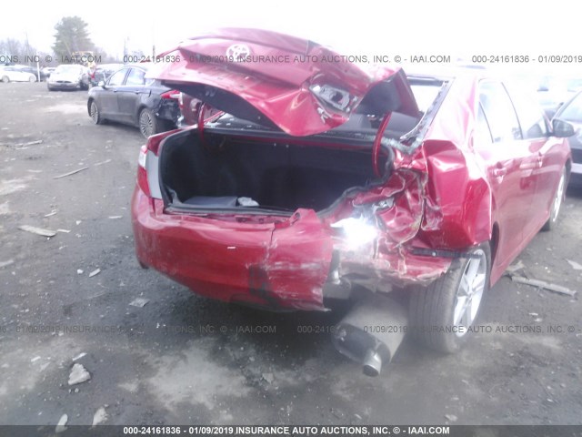 4T1BF1FK6EU789451 - 2014 TOYOTA CAMRY L/SE/LE/XLE 红色 照片 6