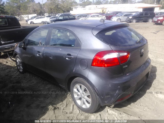 KNADN5A37D6119429 - 2013 KIA RIO EX/SX GRAY photo 3