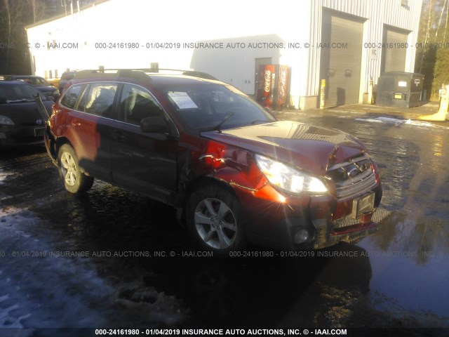 4S4BRBAC8E3325418 - 2014 SUBARU OUTBACK 2.5I MAROON photo 1