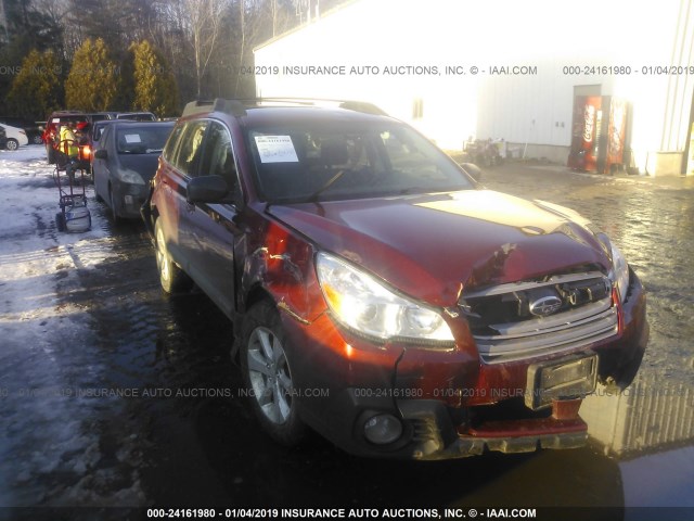 4S4BRBAC8E3325418 - 2014 SUBARU OUTBACK 2.5I MAROON photo 6