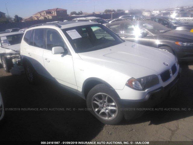 WBXPA73414WB21745 - 2004 BMW X3 2.5I WHITE photo 1