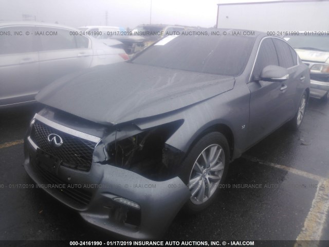 JN1BV7AP7EM674079 - 2014 INFINITI Q50 PREMIUM/SPORT GRAY photo 2