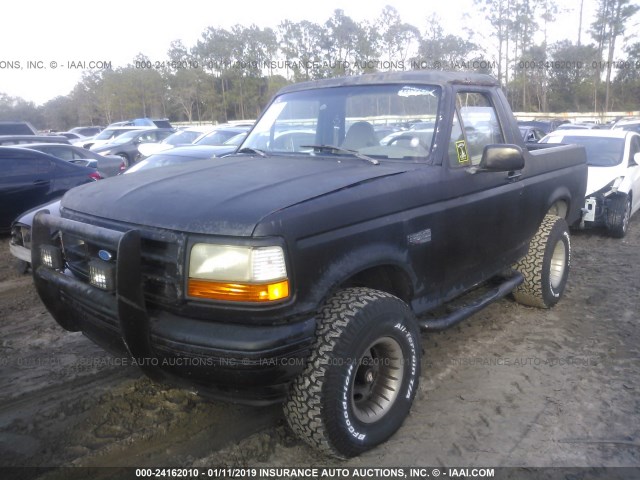 1FMEU15H2SLA97990 - 1995 FORD BRONCO U100 BLACK photo 2