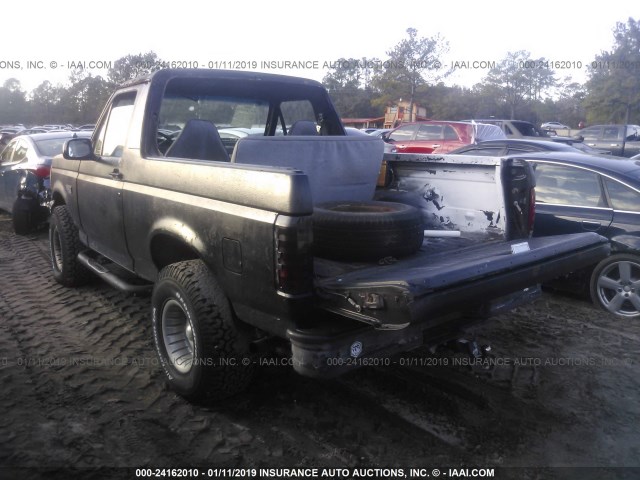 1FMEU15H2SLA97990 - 1995 FORD BRONCO U100 BLACK photo 3