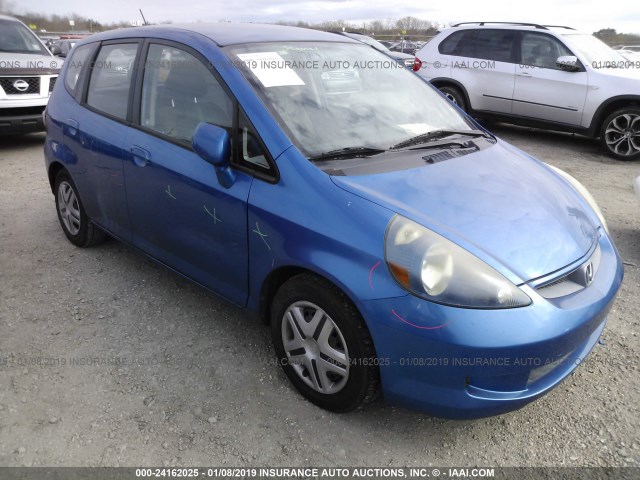 JHMGD37428S053777 - 2008 HONDA FIT BLUE photo 1