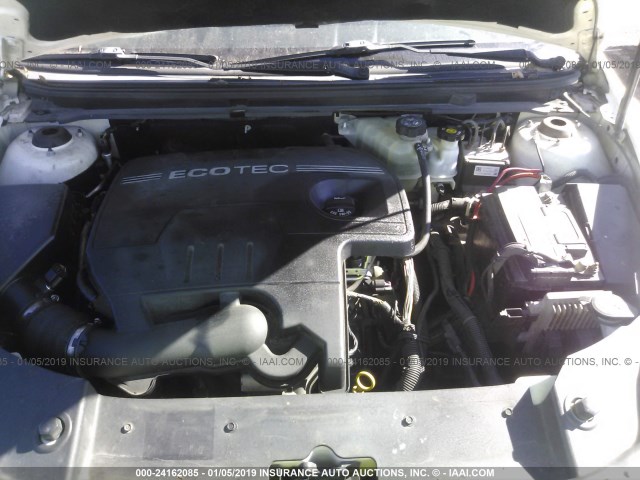 1G1ZH57B88F298254 - 2008 CHEVROLET MALIBU 1LT WHITE photo 10