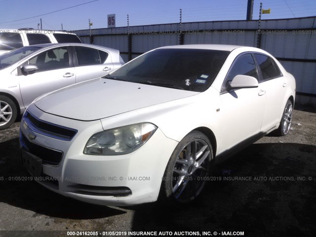 1G1ZH57B88F298254 - 2008 CHEVROLET MALIBU 1LT WHITE photo 2