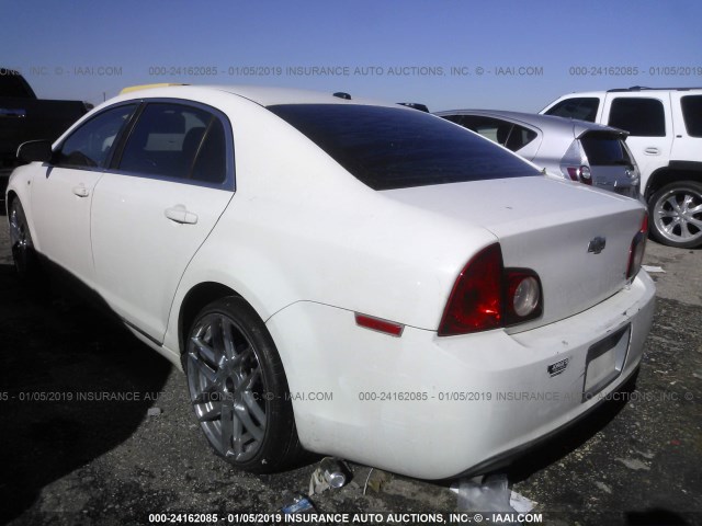 1G1ZH57B88F298254 - 2008 CHEVROLET MALIBU 1LT WHITE photo 3