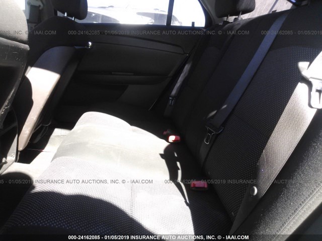 1G1ZH57B88F298254 - 2008 CHEVROLET MALIBU 1LT WHITE photo 8