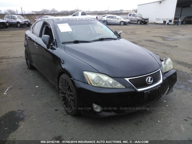 JTHBE262975014859 - 2007 LEXUS IS 350 BLACK photo 1