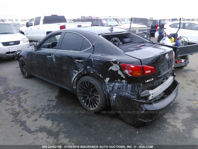 JTHBE262975014859 - 2007 LEXUS IS 350 BLACK photo 3