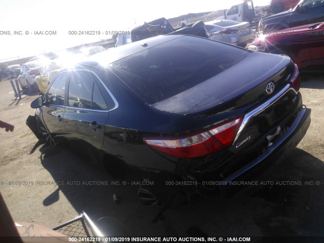 4T1BF1FK0FU985354 - 2015 TOYOTA CAMRY LE/XLE/SE/XSE BLACK photo 3