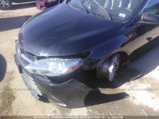 4T1BF1FK0FU985354 - 2015 TOYOTA CAMRY LE/XLE/SE/XSE BLACK photo 6