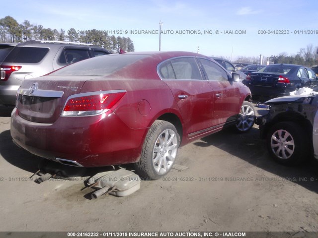 1G4GE5EV7AF321982 - 2010 BUICK LACROSSE CXS BURGUNDY photo 4