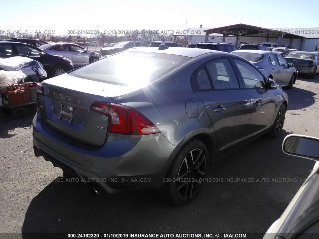 YV126MFL5H2420492 - 2017 VOLVO S60 GRAY photo 4