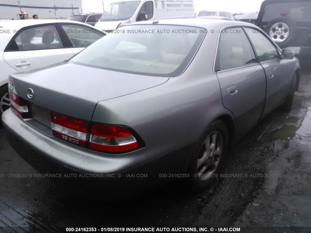 JT8BF28GX10310743 - 2001 LEXUS ES 300 SILVER photo 4