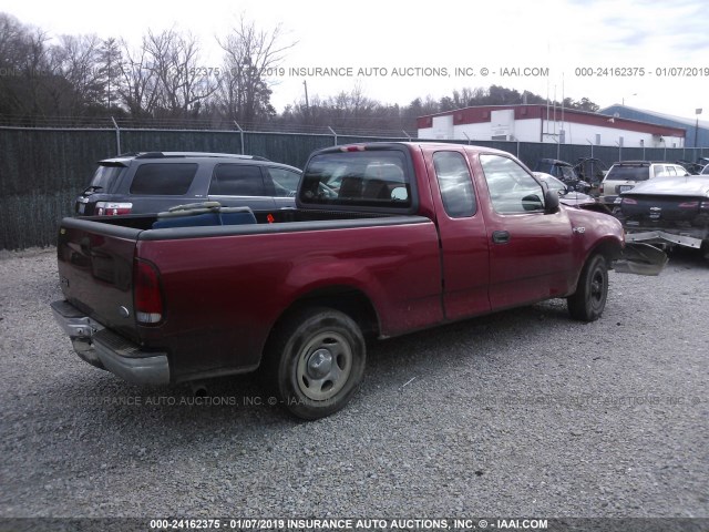 2FTRX17294CA81014 - 2004 FORD F-150 HERITAGE CLASSIC RED photo 4