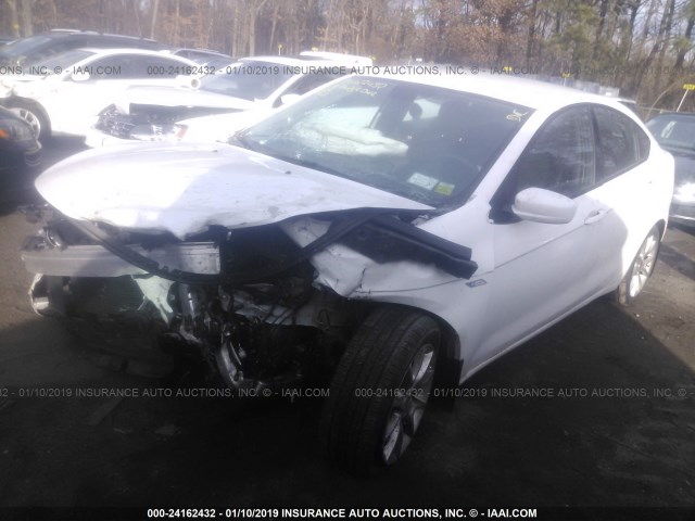 1C3CDFBA4DD152358 - 2013 DODGE DART SXT WHITE photo 2