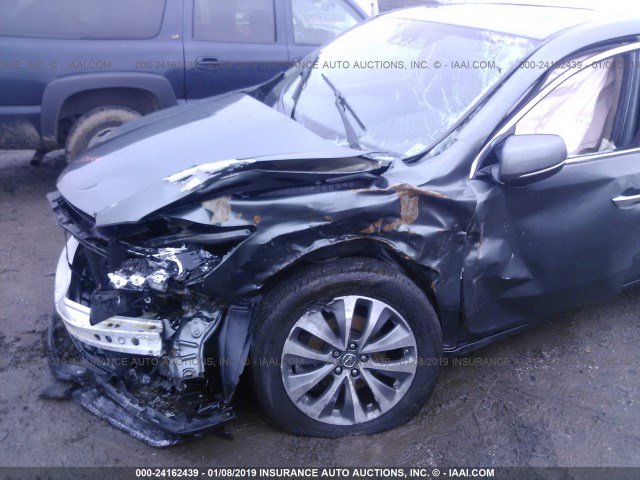 5FRYD4H40FB016942 - 2015 ACURA MDX TECHNOLOGY GRAY photo 6