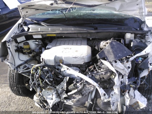 5TDYK4CC5AS325302 - 2010 TOYOTA SIENNA XLE/XLE LIMITED WHITE photo 10