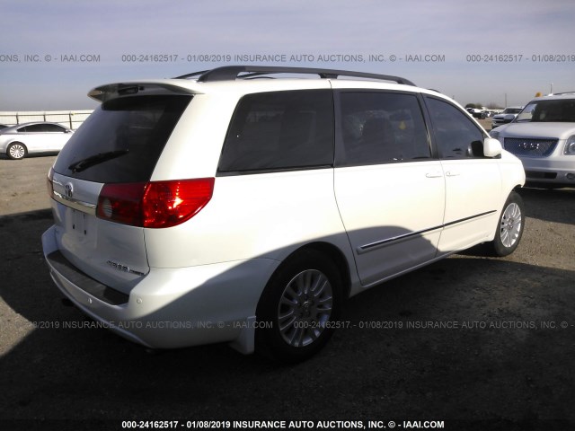 5TDYK4CC5AS325302 - 2010 TOYOTA SIENNA XLE/XLE LIMITED WHITE photo 4