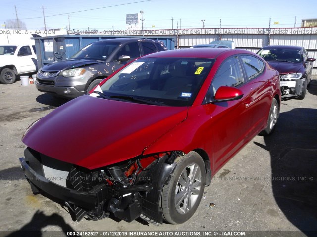 5NPD84LFXJH256149 - 2018 HYUNDAI ELANTRA SEL/VALUE/LIMITED RED photo 2