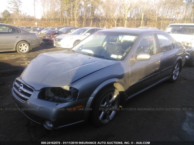 JN1DA31A93T415976 - 2003 NISSAN MAXIMA GLE/SE GRAY photo 2