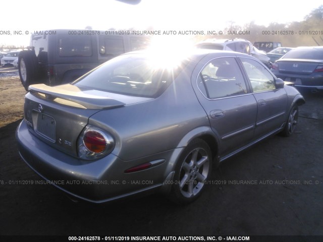 JN1DA31A93T415976 - 2003 NISSAN MAXIMA GLE/SE GRAY photo 4